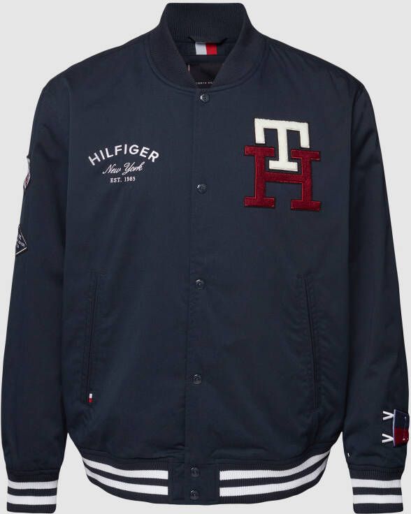 Tommy Hilfiger Big & Tall PLUS SIZE collegejack met labelstitching