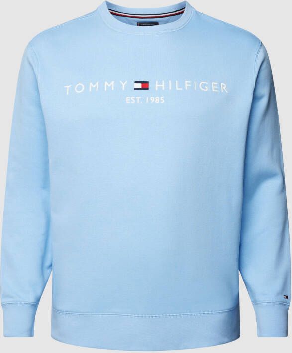 Tommy Hilfiger Big & Tall PLUS SIZE sweatshirt met labelstitching model 'LOGO'