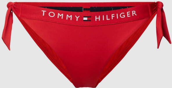 Tommy Hilfiger Swimwear Bikinibroekje TH SIDE TIE CHEEKY BIKINI met tommy hilfiger logo-opschrift