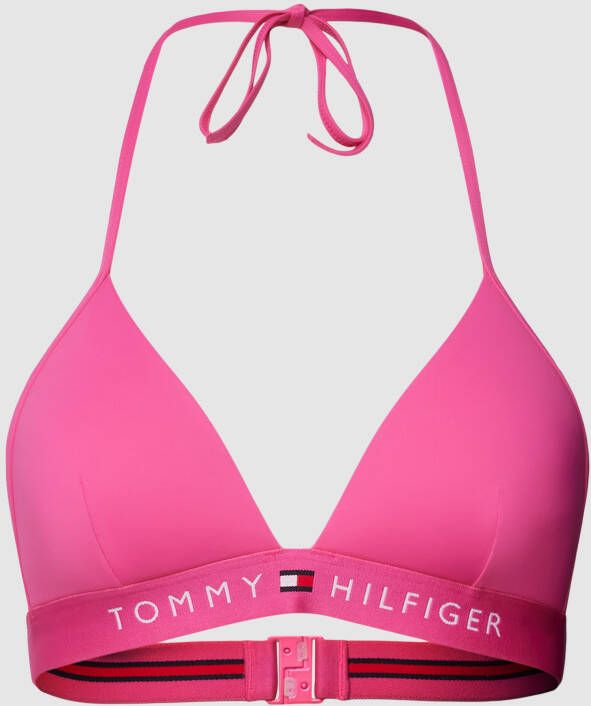 Tommy Hilfiger Swimwear Triangel-bikinitop TH TRIANGLE FIXED FOAM met tommy hilfiger-branding - Foto 1