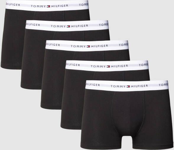 Tommy Hilfiger Underwear Trunk 5P TRUNK met elastische band met tommy hilfiger-logo (5 stuks Set van 5)