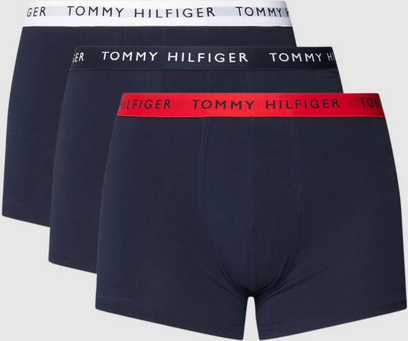 Tommy Hilfiger Boxershort met logostitching in een set van 3 stuks