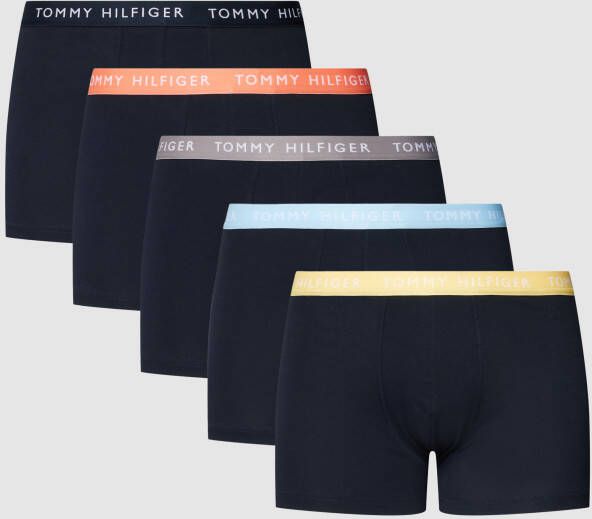 Tommy Hilfiger Underwear Trunk met logo op de tailleband (set 5 stuks Set van 5)