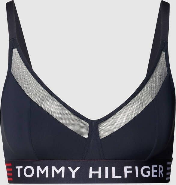 Tommy Hilfiger Underwear Triangel-bh UNLINED TRIANGLE met meshinzet & tommy hilfiger elastische tape