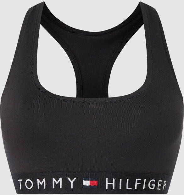 Tommy Hilfiger Bustier met logo in band beugelloos