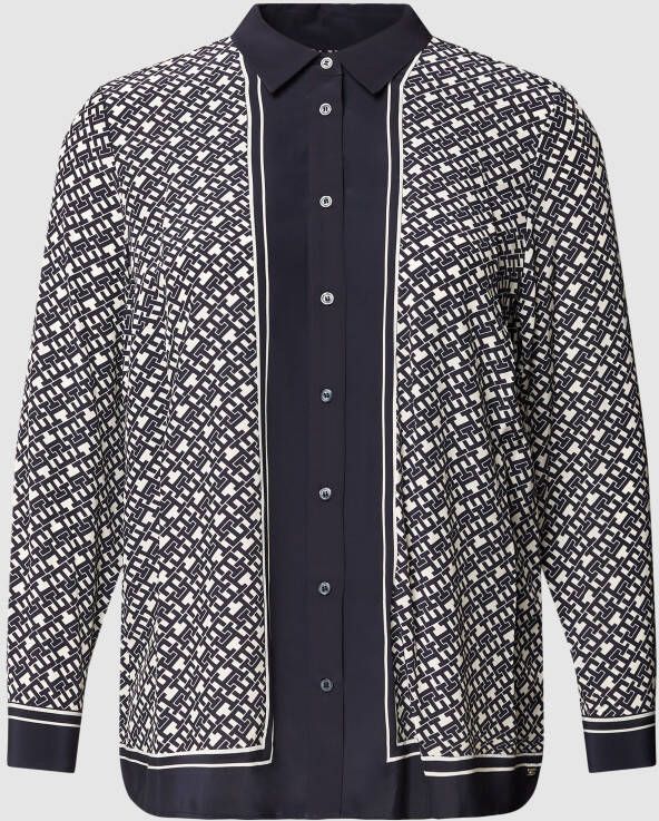 Tommy Hilfiger Curve PLUS SIZE blouse met all-over logo model 'MONOGRAM'