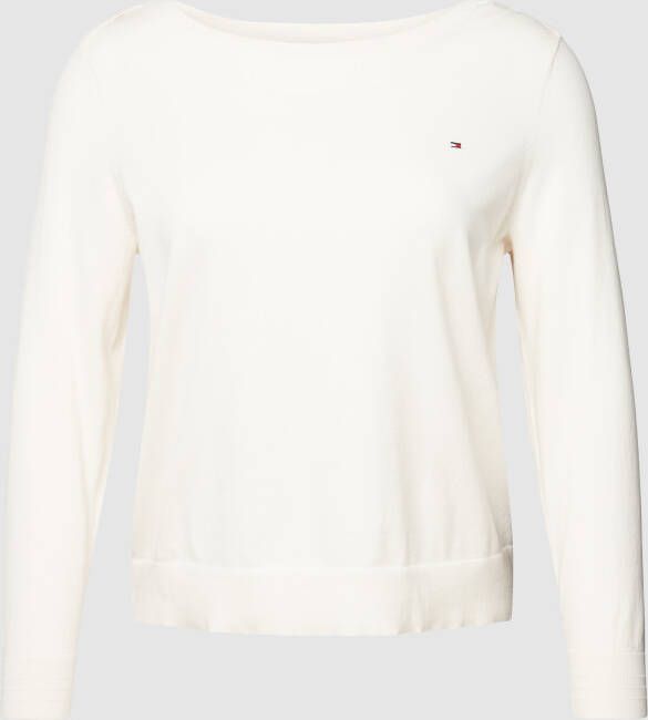 Tommy Hilfiger Curve PLUS SIZE shirt met lange mouwen in gebreide look