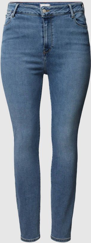 Tommy Hilfiger Curve PLUS SIZE skinny fit jeans met knoopsluiting