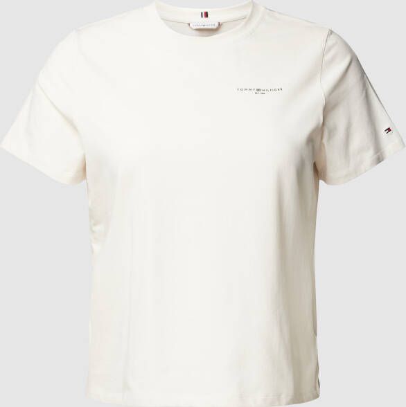 Tommy Hilfiger Curve PLUS SIZE T-shirt met labeldetails