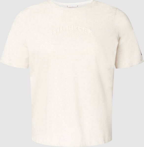 Tommy Hilfiger Curve PLUS SIZE T-shirt met labelstitching