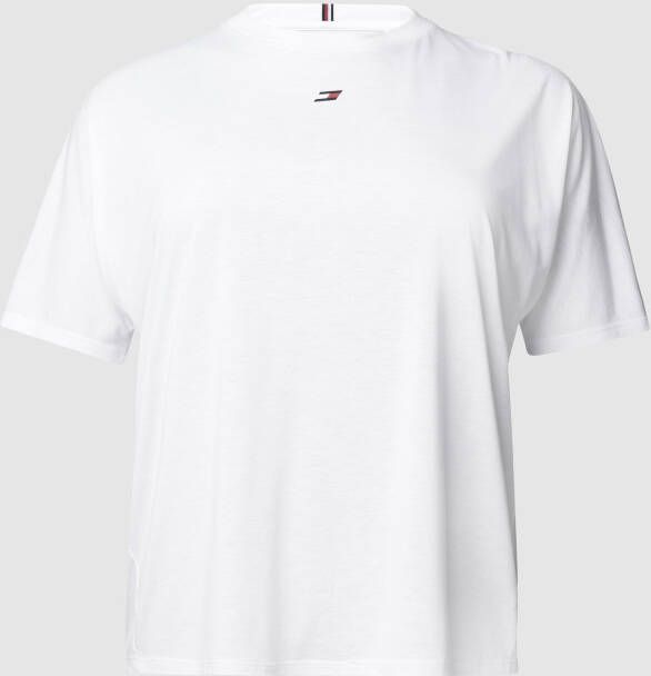 Tommy Hilfiger Sport Curve Shirt met ronde hals CRV RELAXED C-NK TEE SS met tommy hilfiger sport-merklabel