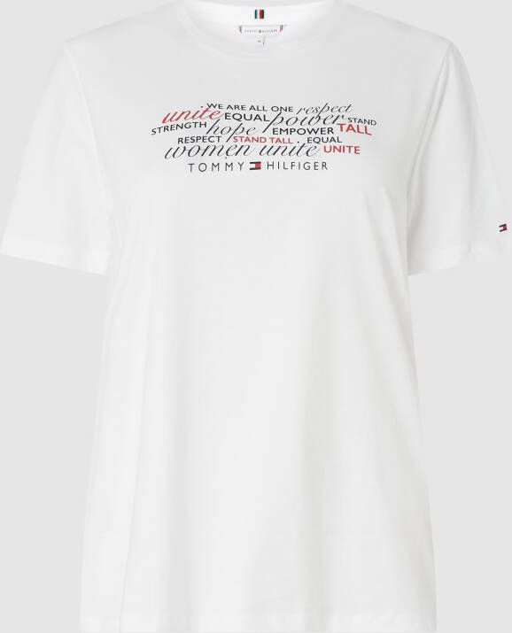 Tommy Hilfiger Curve PLUS SIZE T-shirt van biologisch katoen