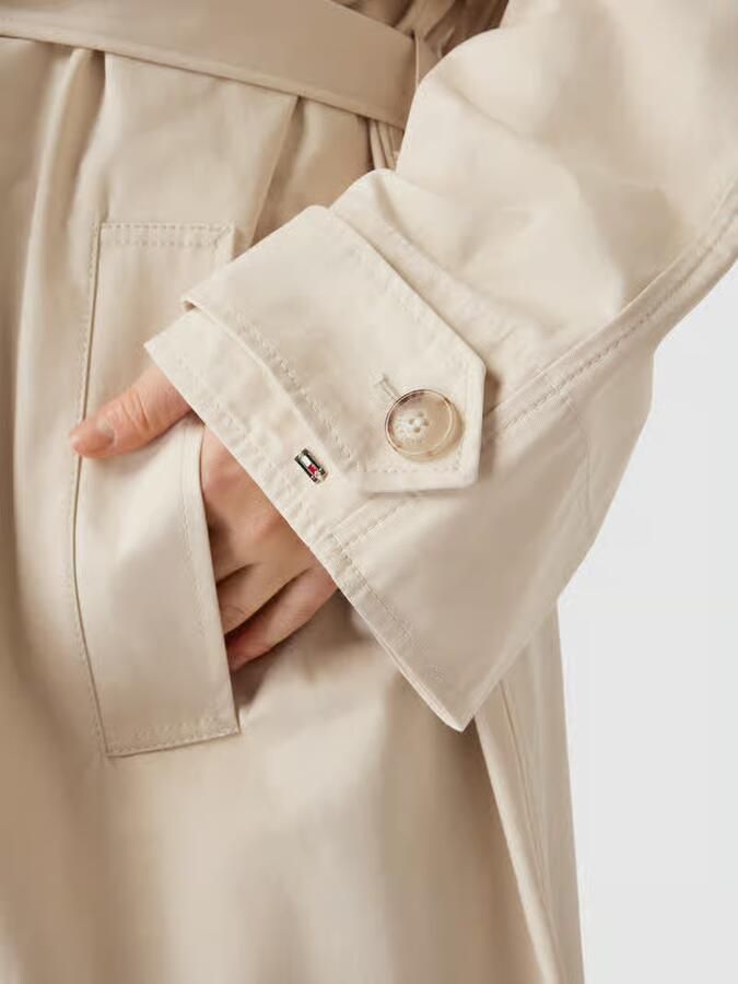 Tommy Hilfiger Curve PLUS SIZE trenchcoat van puur katoen model 'PEACHED'