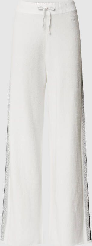 Tommy Hilfiger Flared leg broek met effectgaren