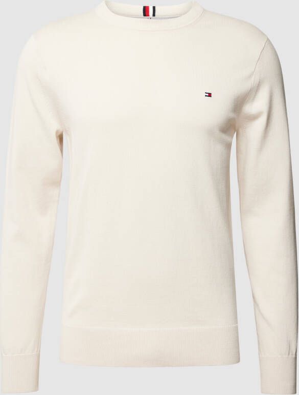 Tommy Hilfiger Gebreide pullover met labelstitching