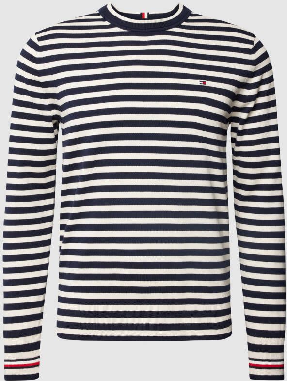 Tommy Hilfiger Gebreide pullover met labelstitching