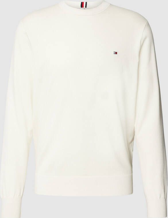 Tommy Hilfiger Gebreide pullover met labelstitching