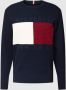 Tommy Hilfiger Gebreide pullover met labelstitching model 'STRUCTURE' - Thumbnail 2