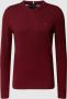 Tommy Hilfiger Gebreide pullover met logostitching model 'PIMA' - Thumbnail 1