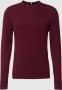 TOMMY HILFIGER Heren Truien & Vesten Pima Org Ctn Cashmere Crew Neck Bordeaux - Thumbnail 1
