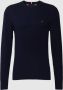 TOMMY HILFIGER Heren Truien & Vesten Pima Org Ctn Cashmere Crew Neck Donkerblauw - Thumbnail 6