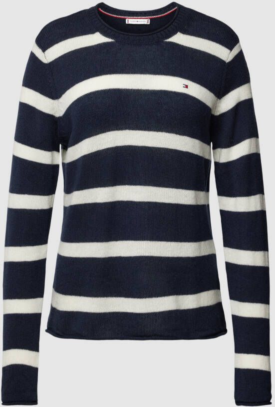 Tommy Hilfiger Gebreide trui met geborduurd logo