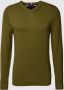 Tommy Hilfiger Gebreide pullover met logostitching model 'PIMA' - Thumbnail 1