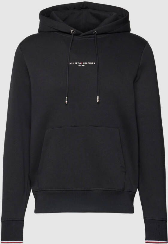 Tommy Hilfiger Hoodie TOMMY LOGO TIPPED HOODY Tommy-Tape binnen aan de halsopening Vlag-Stiksel op de Mouw