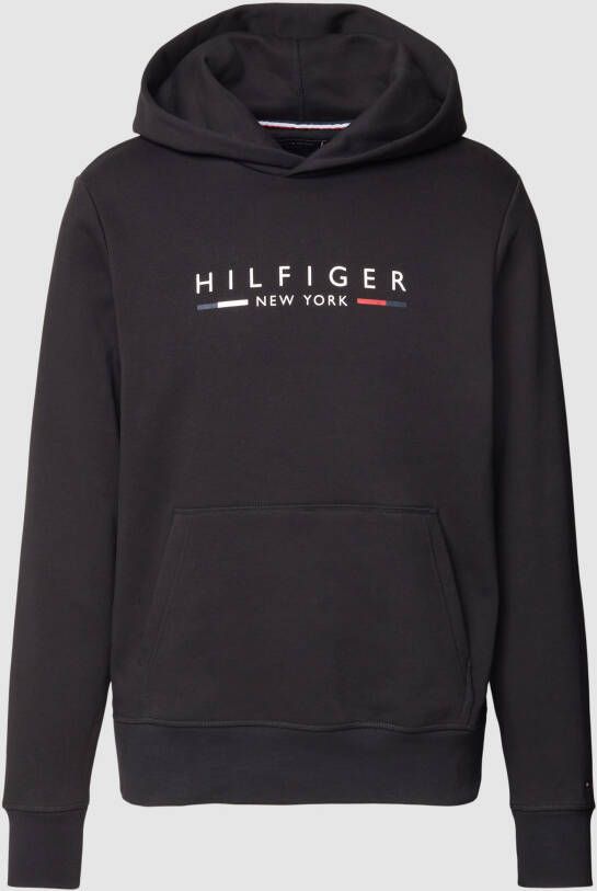 Tommy Hilfiger Heren Regular Fit Sweatshirt met Vaste Capuchon Black Heren - Foto 2