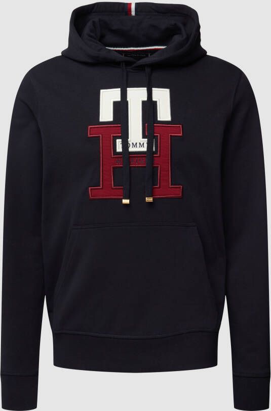 Tommy Hilfiger Hoodie met labelstitching model 'LUX MONOGRAM HOODY'