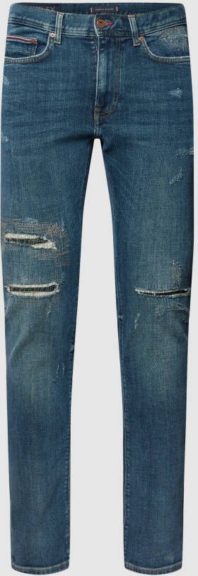 Tommy Hilfiger Slim fit jeans SLIM BLEECKER PSTR 5YR REPAIR in destroyed look