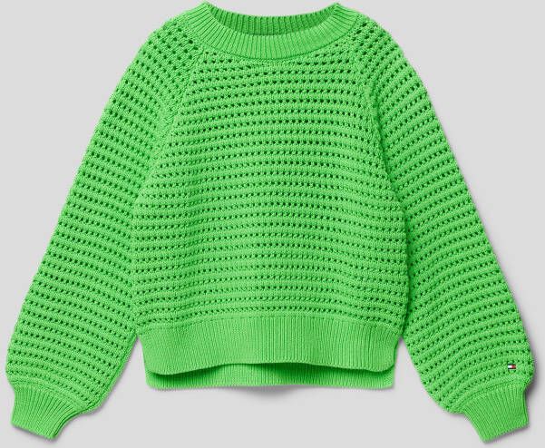 Tommy Hilfiger Kids Gebreide pullover met structuurmotief model 'CROCHET'