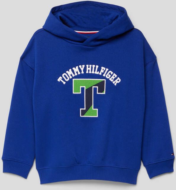 Tommy Hilfiger hoodie T VARSITY met logo hardblauw Sweater Logo 164