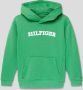 Tommy Hilfiger hoodie HILFIGER ARCHED met logo frisgroen Sweater Logo 176 - Thumbnail 3
