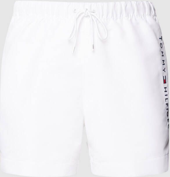 Tommy Hilfiger Heren Zwemkleding van Gerecycled Polyester White Heren