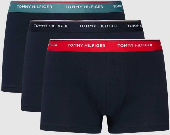 Tommy Hilfiger Underwear Trunk met logo op de tailleband (set 3 stuks Set van 3)