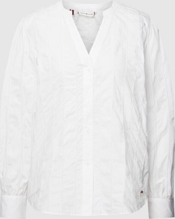 Tommy Hilfiger Overhemdblouse met ajourpatroon