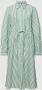 Tommy Hilfiger Blousejurkje ORG CO STRIPE MIDI SHIRT-DRESS - Thumbnail 1