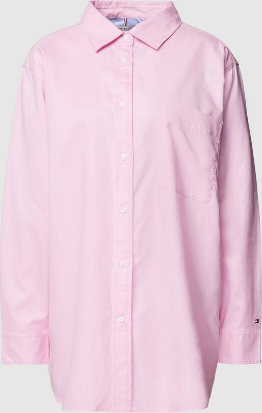 Tommy Hilfiger Oversized blouse met platte kraag model 'OXFORD'