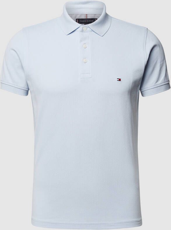 Tommy Hilfiger Poloshirt 1985 SLIM POLO van iets gestructureerd piqué