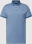 Tommy Hilfiger gemêleerde slim fit polo van biologisch katoen blue coast weathered white moulin - Thumbnail 4