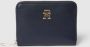 Tommy Hilfiger Blauwe Ritsportemonnee Iconisch Synthetisch Materiaal Blue Dames - Thumbnail 2