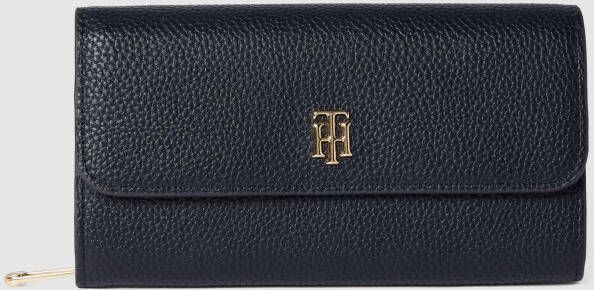 Tommy Hilfiger Blauwe Portemonnee met Gladde Afwerking Blue Dames