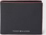Tommy Hilfiger Heren Portemonnee Zwart Contrast Logo Black Heren - Thumbnail 1