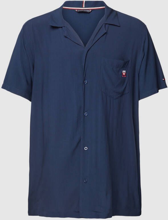 Tommy Hilfiger Pyjamabovendeel van viscose met labeldetail model 'WOVEN'