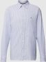 Tommy Hilfiger gestreept regular fit overhemd CORE 1985 FLEX met biologisch katoen carbon navy white - Thumbnail 3