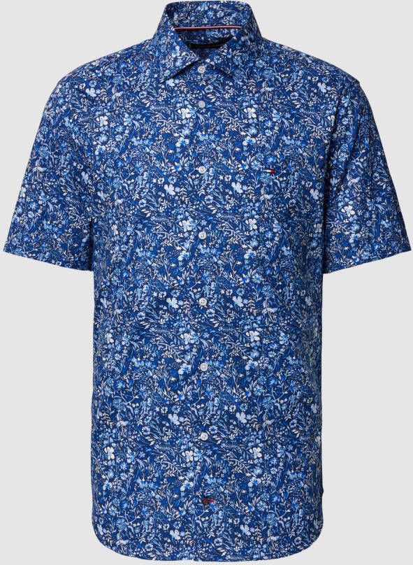 Tommy Hilfiger Regular fit zakelijk overhemd met kentkraag model 'WILD FLOWER'