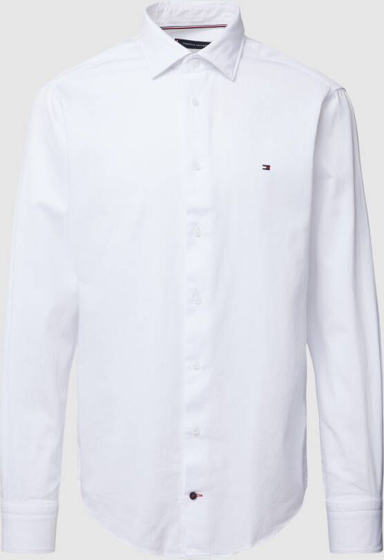Tommy Hilfiger Tailored Regular fit zakelijk overhemd met labelstitching