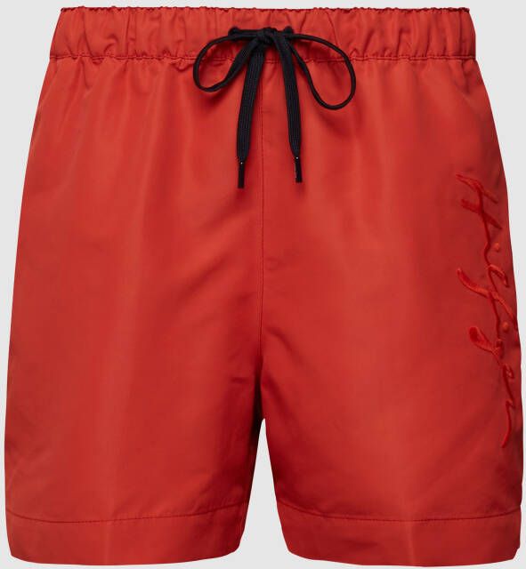 Tommy Hilfiger Regular fit zwembroek met merkopschrift