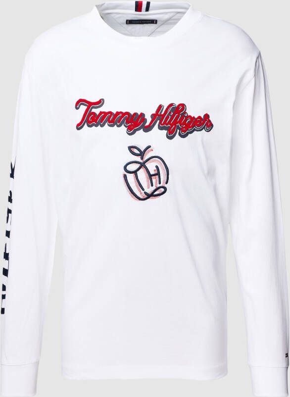 Tommy Hilfiger Shirt met lange mouwen en labelprint